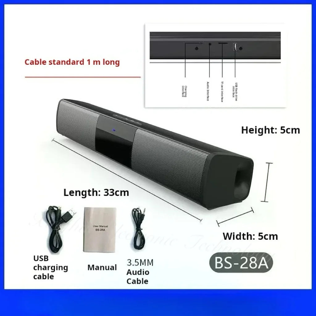 Soundbar Home Theater Sound System Bluetooth Speaker TV Computer Speaker Equipment Portable subwoofer Radio Music Center 40W