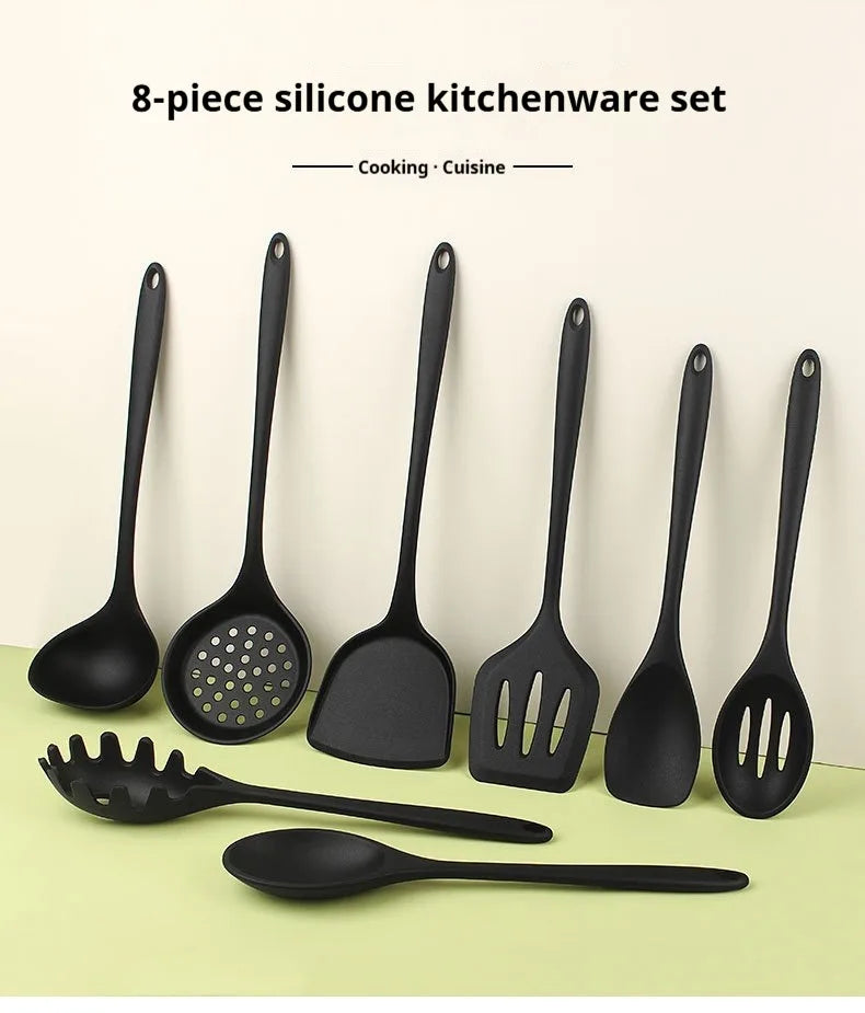 1/4/8Pcs Silicone Cooking Utensils Set, Kitchen Utensils Set for Non-stick Cookware, Dishwasher Safe Kitchen Gadgets Tools