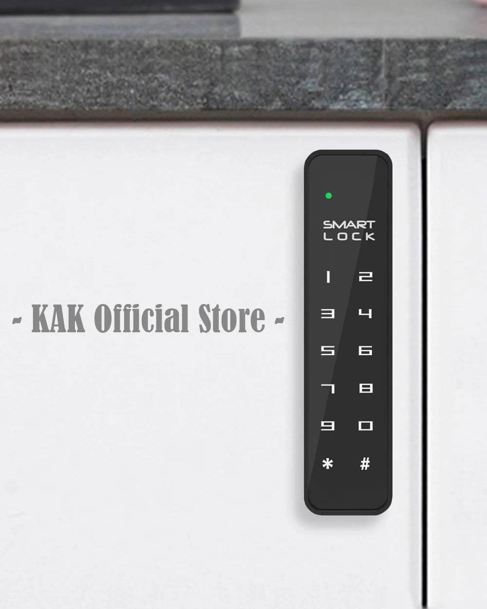 KAK Security Cabinet Password Locks Keyless Door Lock Drawer Combination Code Lock for Gym Locker Lock Electronic Furniture Lock