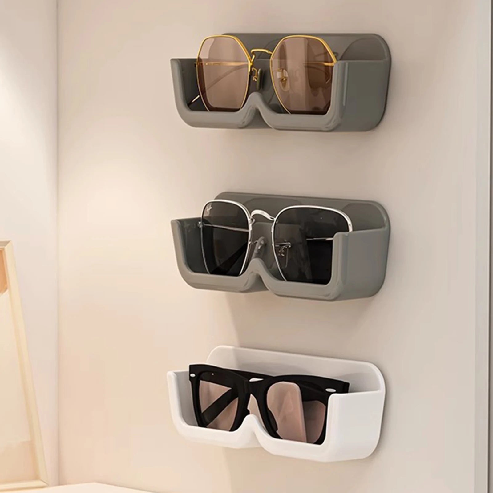 Wall-Mounted Glasses Storage Rack Wall Mounted Sunglasses Sunglasses Display Props Myopia Glasses Frame Display Rack