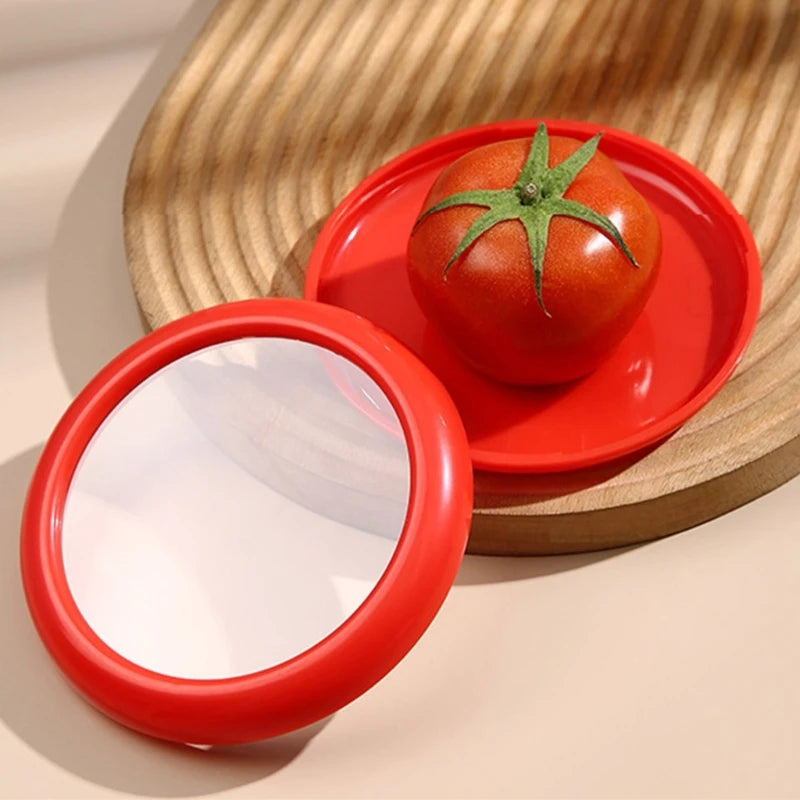 1/4pcs Kitchen Storage Box Fruit Vegetable Container Fresh Box Avocado Tomato Lemon Onion Fresh-Keeping Crisper Kitchen Gadgets