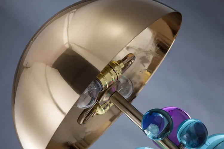 Morden italian designer Table Lamp Creative mushroom lamp Colorful Glass Ball Lamp for Living Room Bedroom Reading Lamp