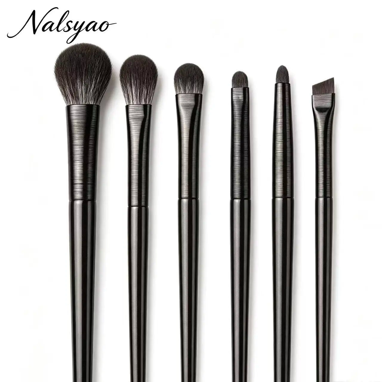 Makeup Brushes Set for Eyes – Natural Eyeshadow, Eyebrow, Contour, Eyeliner & Detail Blending Tools