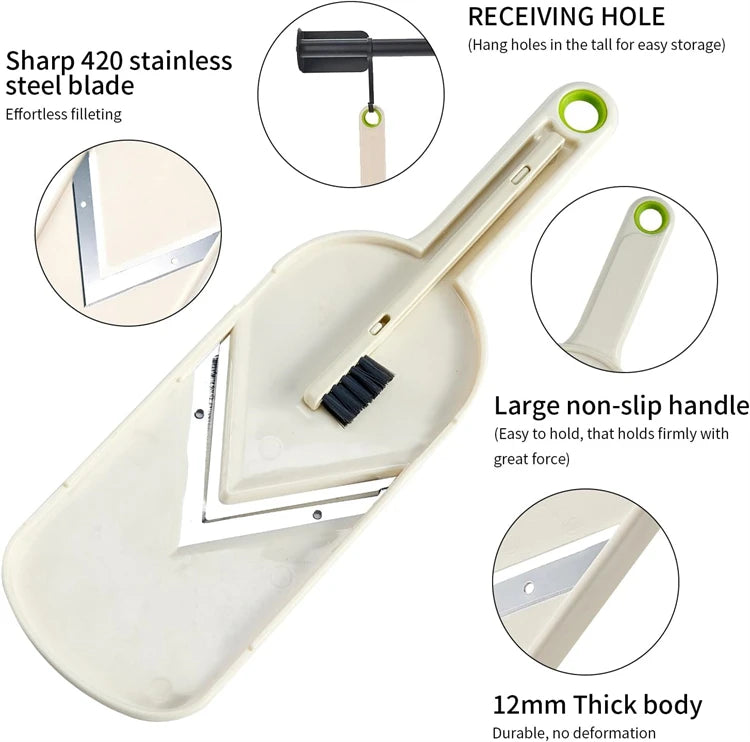 Japanese Cabbage Slicer Ultra-Thin Mandoline Slicer Good Grips Handheld Veggie Cabbage Slicer Shredder Kitchen Gadgets