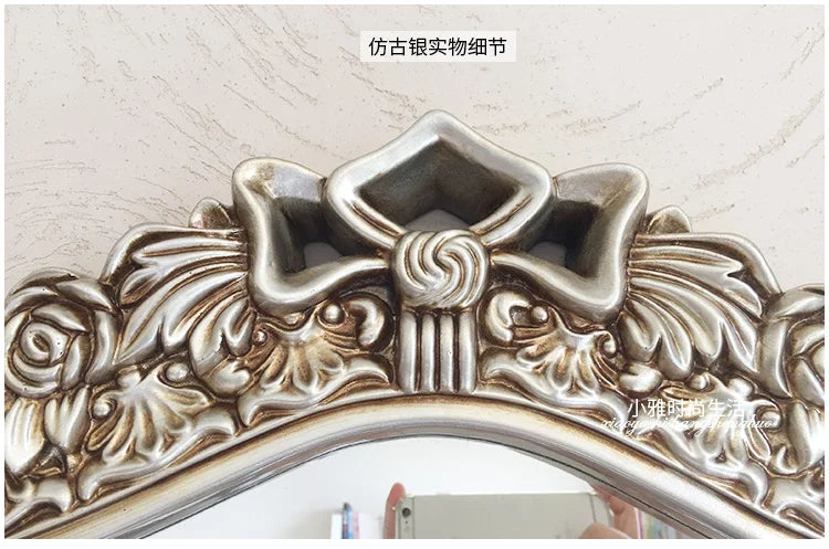 Bathroom Vanity Mirror Wall Unique European Creative Aesthetic Save Space Mirror Modern Simple Espejo Pared House Decoration