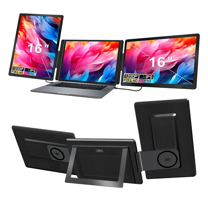 Portable  16 Inch Detachable Screen  Extender Horizontal & Vertical Laptop Screen Extender for Windows