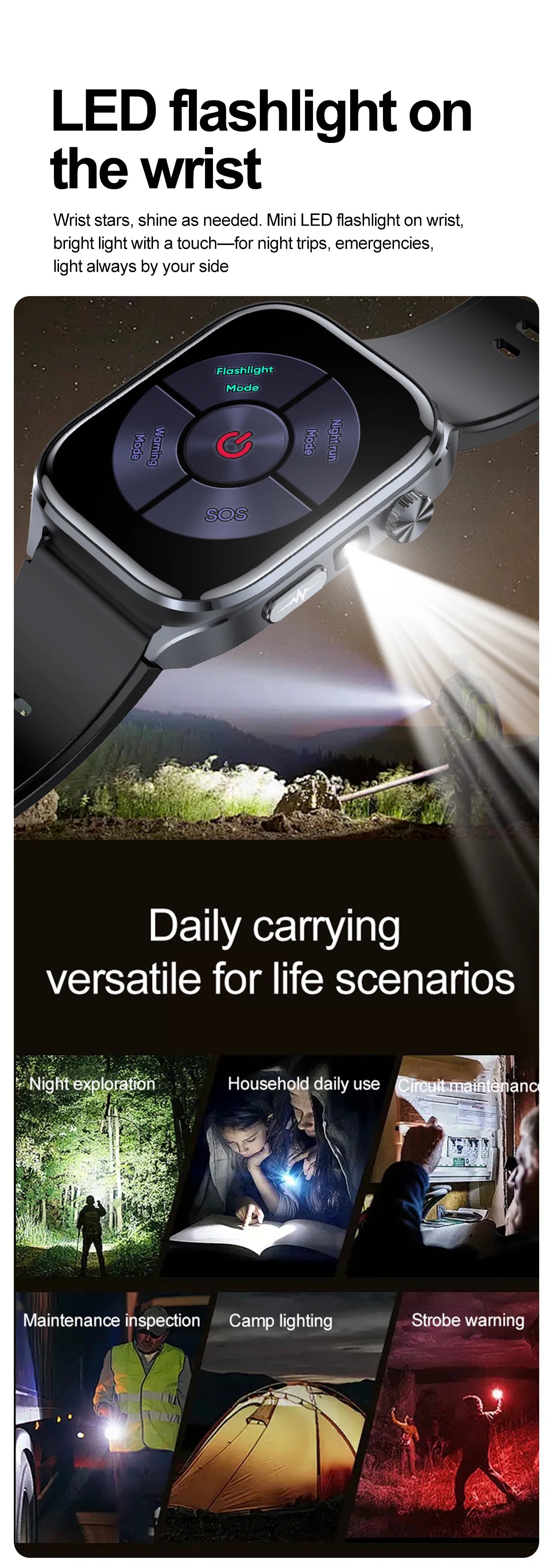 2026 New AI-Diagnosis Care Smartwatch Accurate ECG Uric Acid Lipids Blood Pressure Body Fat IP68 Waterproof Fitness Smartwatch