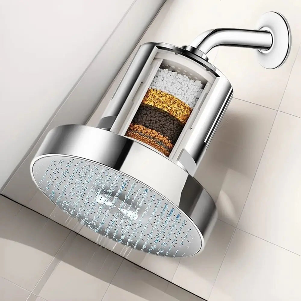Pressurized Healthier Hair Filtered Shower Head Protect Hair Removes Chlorine Shower Filter Reduce Hair Shedding