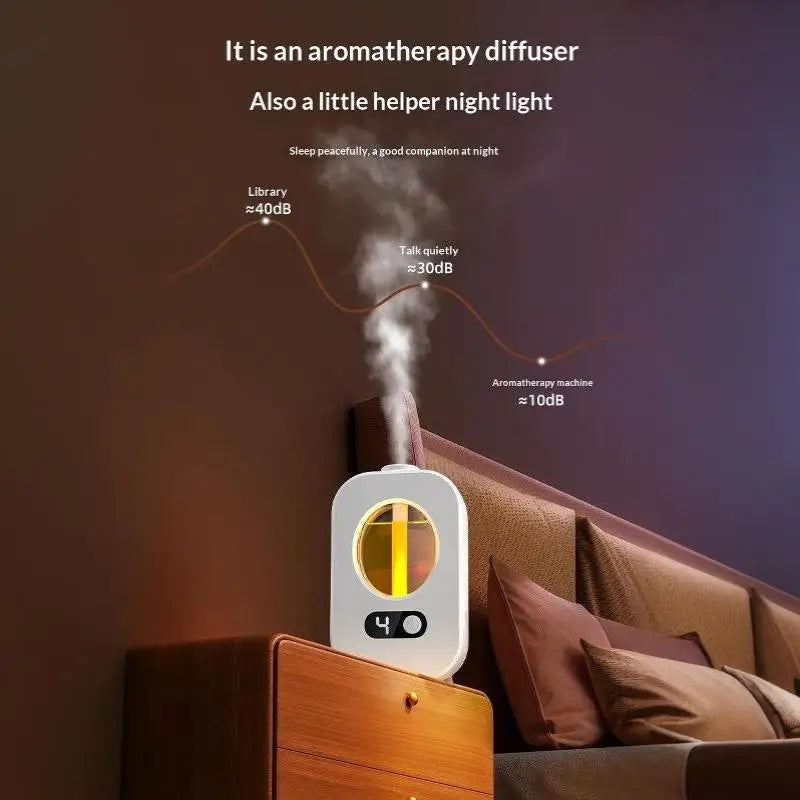 Automatic Aromatherapy Diffuser Adjustable Mist Level Essential Oil Humidifier 250ml Air Freshener for Home Spa