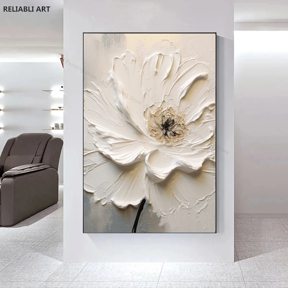 Modern Light Luxury Living Room Decor, Abstract Flower Art Posters,Home Decoration, Prints Canvas Wall Picture,Unframed