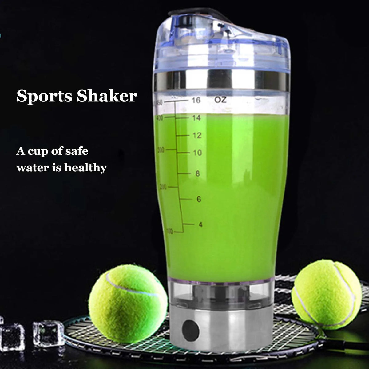 450ml/600ml Coffee Cup Electric Stirring Mug Large Capacity Mug Glass Waterproof Automatic Electric Protein Powder Mix Cup