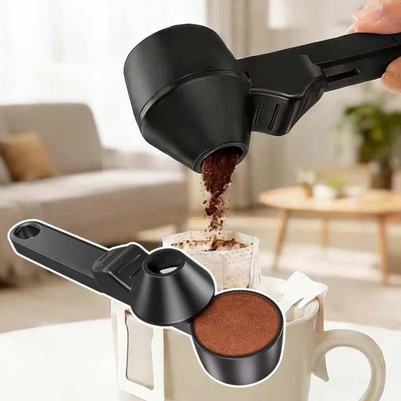 1/10pcs Sliding Leakproof Coffee Scoops Large Capacity Coffee Protein Milk Powder Measuring Spoon Portable Home Kitchen Gadgets