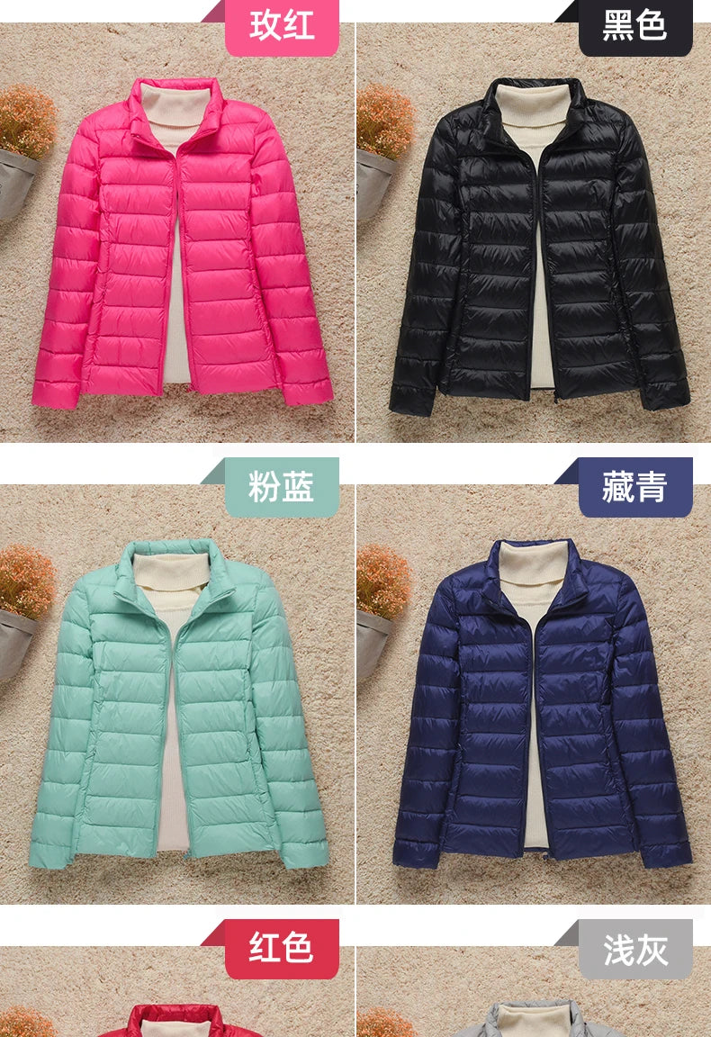 Down Jacket Women Coat Autumn Winter 2022 Spring Jackets for Warm Quilted Parka Ladies and Light 2021 Female Ultralight Hooded