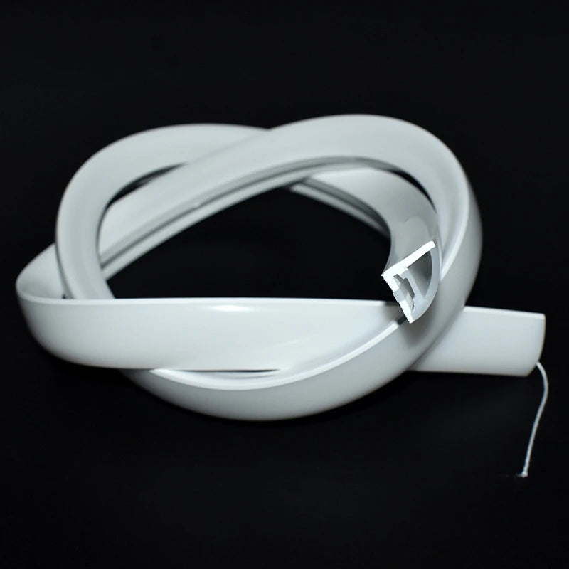 V-Shaped LED Neon Rope Lamp Flexible Silicone Tube Diffuser Channel DC12V Waterproof Cabinet Stair Corner Decor Neon Strip Light