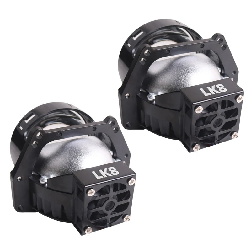 SANVI Car LK8 Bi LED Projector Lens Headlight 12V 120W Hella 3R G5 For H4 H7 9005 9006 LED Light Retrofit Car Accessories