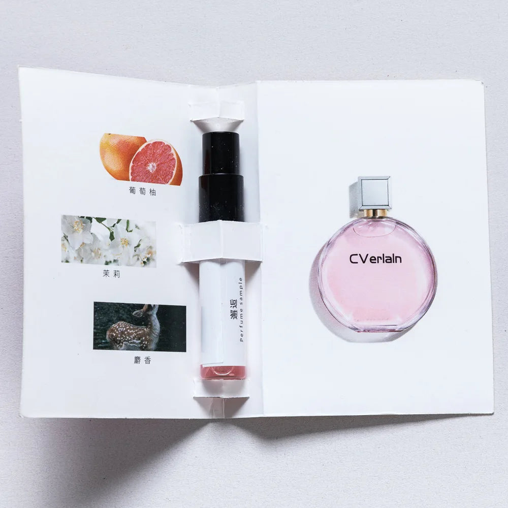 5 pack 3ML men's and women's perfume sample set eau de toilette long-lasting fragrance portable for travel easy to carry around