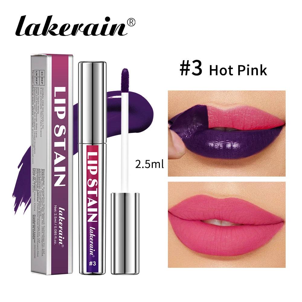 3pcs/set Peel Off Lip Stain Set Long-Lasting Waterproof Lip Tint Transfer Proof Non-stick Cup Natural Lip Stain Female Makeup