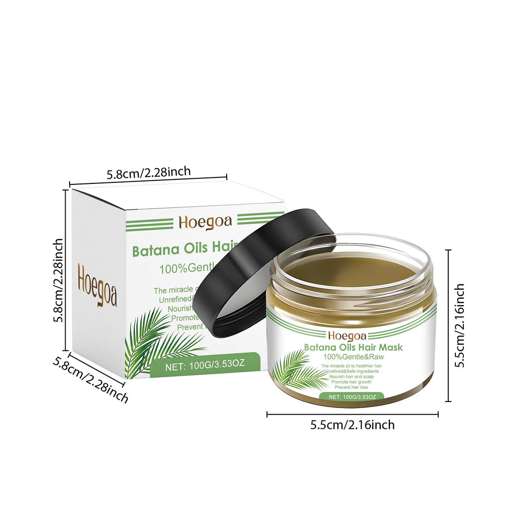 100% Pure Organic Hair Mask Batana Oil Hair Growth Oil Natural Treatment Nourishing Reduce Hair Loss Anti-Breakage Hair Products