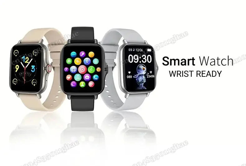 New Smart Watch Android Phone 1.44''Inch Color Screen Bluetooth Call Blood Oxygen/Pressure Monitoring Smart Watch Women Men HT30