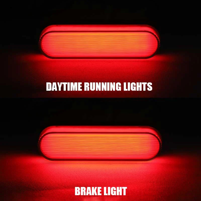Motorcycle Taillight LED Turn Signal Lights Rear Brake Indicator 34 Leds For Scooter Pickup Truck Quad Bike Tail Clearance Lamp