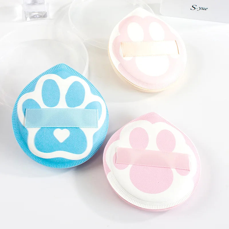 Cute Powder Sponge Puffs Foundation Cream Cushion Puff Cat Claws Shape Makeup Sponge Air Cushion Beauty Cosmetics Tools Portable
