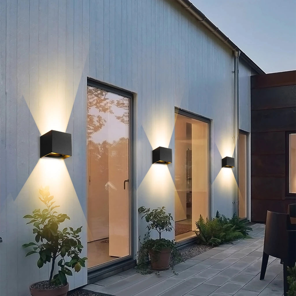 LED Wall Light Outdoor Waterproof IP65 Porch Garden Yard Wall Lamp & Indoor Bedroom Bedside Decoration Lighting Lamp AC110V 220V