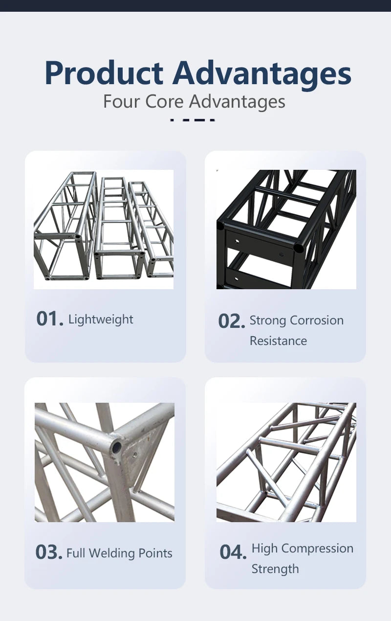 Good Quality Aluminum Alloy Truss System for Concert Event Spigot Truss Custom Size Display CE Certified