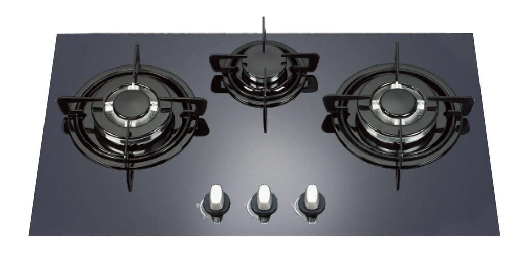 2020 Hot Sales Kitchen Appliances Tempered Glass Top Gas Stove 3 Burner