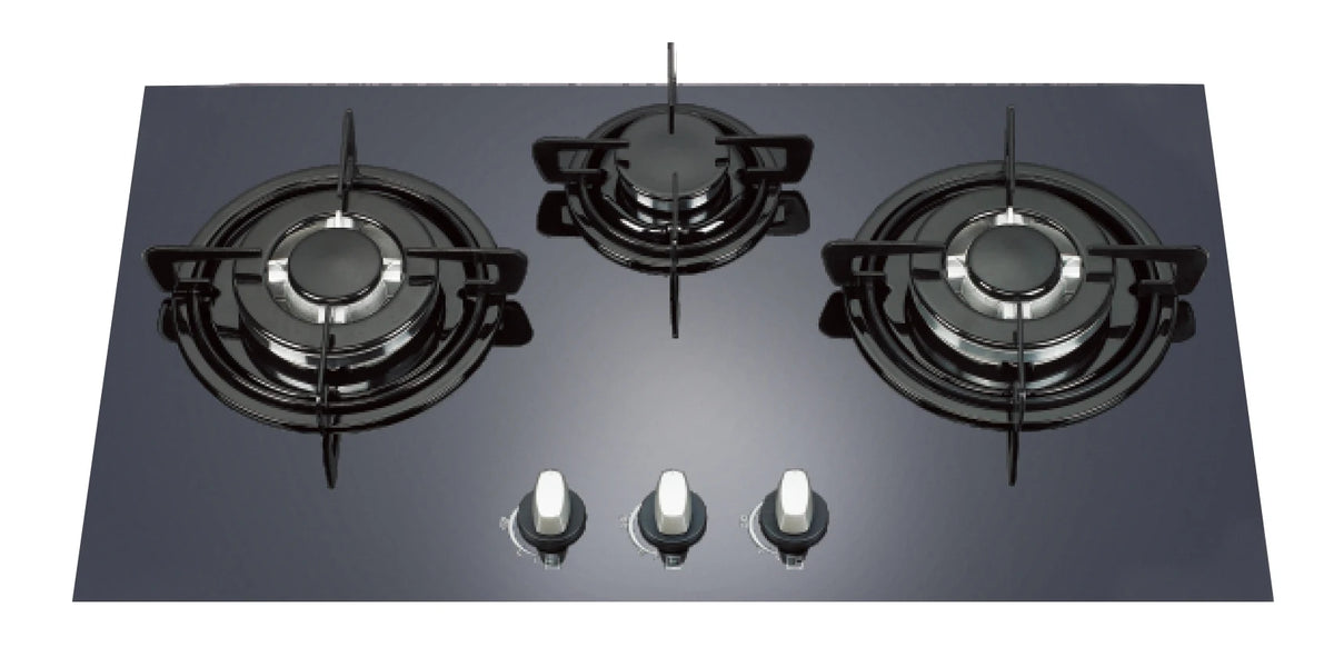 2020 Hot Sales Kitchen Appliances Tempered Glass Top Gas Stove 3 Burner