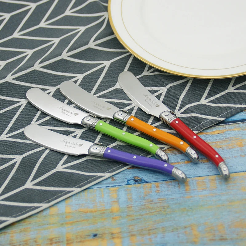 6.25inch Stainless Steel Butter Cutter Cheese Jam Spreaders Wipe Cream Cutter Kitchen Gadgets Laguiole  Butter Bread Tool 4-6pc