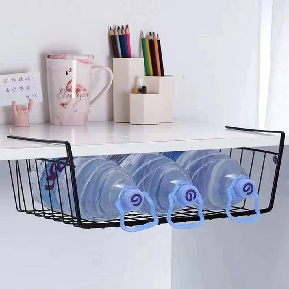 1PC Off-The-Shelf KitchenTiered Storage Shelf Student Dormitory Wardrobe Dormitory Desk Storage Hanging Basket Organizer Kitchen