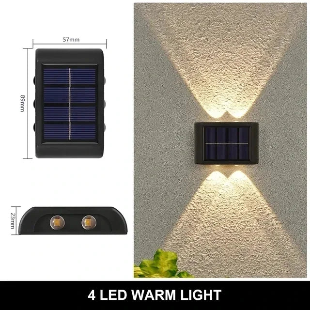 Solar LED Light Outdoor Solar Lighting Lamp Streetlights Exterior Decoration Garland Waterproof Solar Garden Light  Wall Light