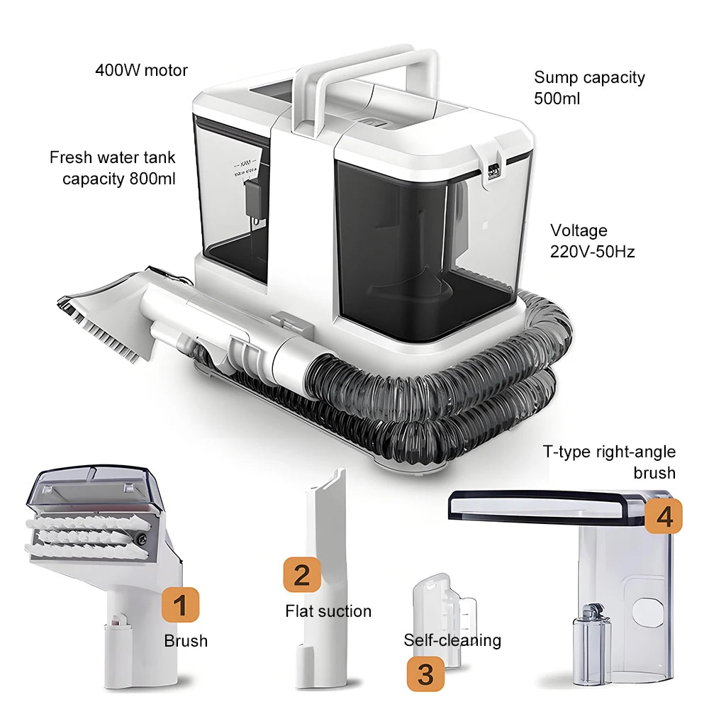 All-in-One Household Carpet Curtain Vacuum Cleaner Multifunctional Fabric Cleaning Machine Sofa Vacuuming Wash Machine