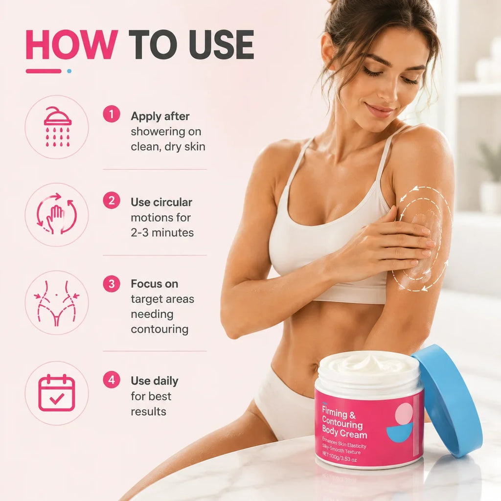 Firm Body Firming & Contouring Cream, Hydrating Skin Tightening Lotion with Collagen Amino Acids,Improves Elasticity, Smoothness