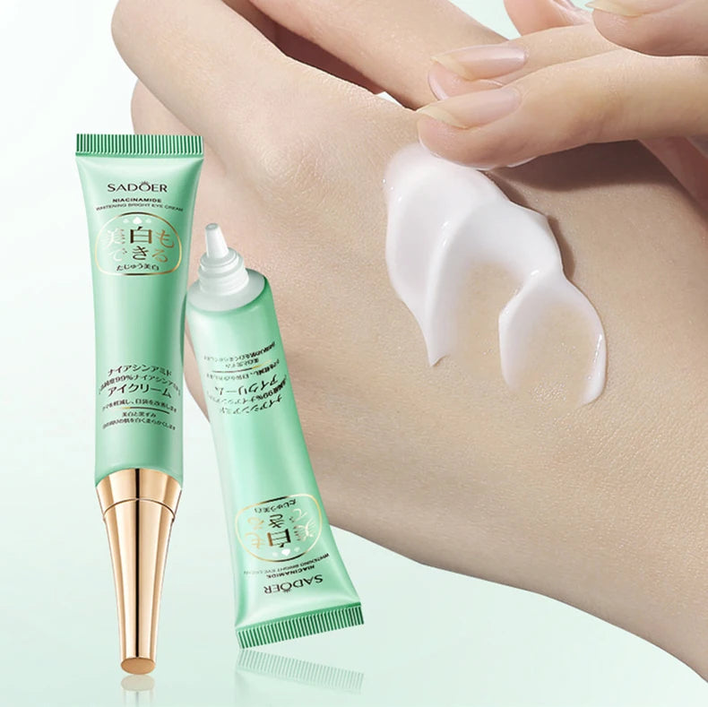 SADOER Nicotinamide Eye Cream Anti Dark Circles Remove Eyes Bags Moisturizing Eye Creams Beauty Eyes Korean Skin Care Cosmetics