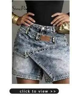 SHENGPALAE Women Denim Jumpsuit Spaghetti Strap Wide Leg Ripped Frayed Pocket Street Washed Autumn 2026 New 05E03276