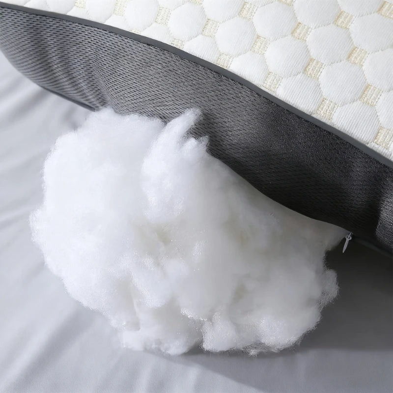 Home neck pillow hotel soft pillow, deep sleep pillow, white bed pillow, four-season bedding