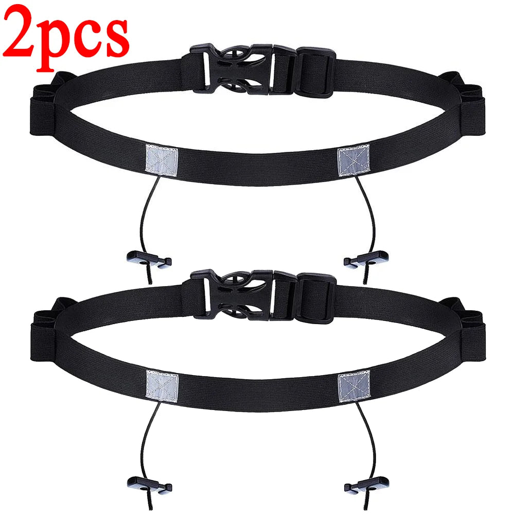 Ironman Triathlon Marathon Running Belt Bicycle Adjustable Outdoor Sports Elastic Belt, Lightweight and Simple Number Plate Belt