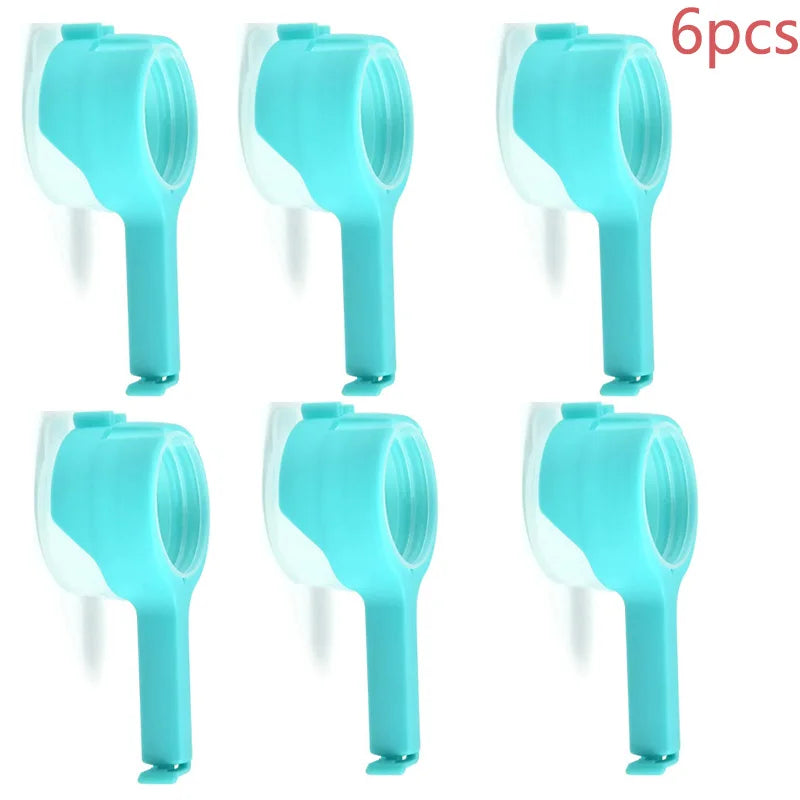 Snack Sealing Clip Fresh Keeping Sealer Clamp Plastic Food Saver Travel Kitchen Gadgets Seal Pour Food Storage Bag Cap Clip