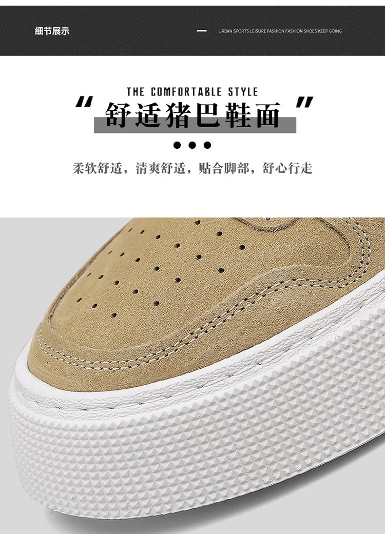 Men's sports soft-soled breathable and comfortable sneakers are trendy to pair with fashionable casual sports shoes