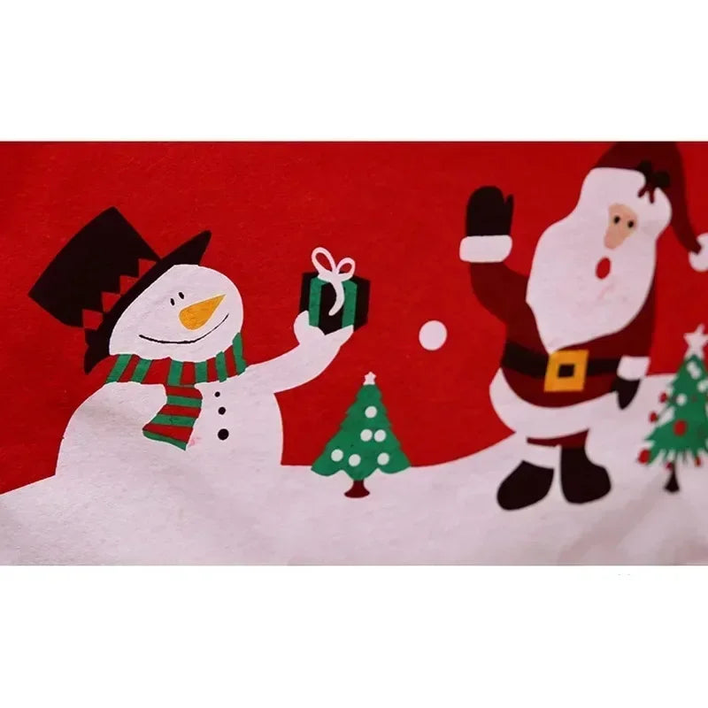 Christmas Chair Decoration Set Home Christmas Decoration Cartoon Chair Set Christmas Decoration Supplies christmas chair cover