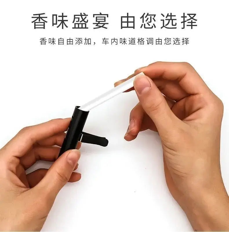 Car Air Fresheners Aroma Diffuser Vent Clips Perfume Essential Oil Sticks Women Men Automotive Fragrance Decoration Accessorie