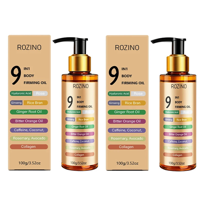 9 in 1 Firming Body Oil, Powerfully Tightens and Instantly Improves Skin Elasticity + Deeply Hydrates Without Drying Out the Skin, Suitable for Both Men and Women, Refreshing and Non-Greasy, Specially Designed Firming Oil for