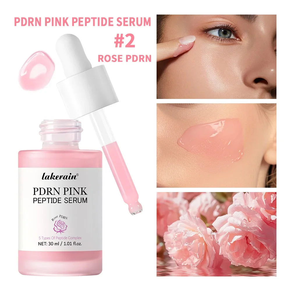 Salmon DNA PDRN Pink Peptide callage Serum Pink Glow Serum Remove Skin Darkness Hydrating Moisturizing Firming Korean Skincare