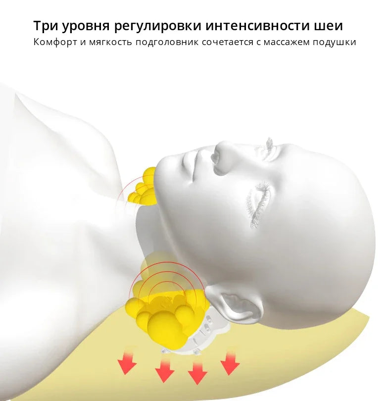 NEW Soft Electric Vibrator Heating Back Neck Massager Mattress Waist Pad Pad Home Office Relaxing Bed Pain Relief Health Gift