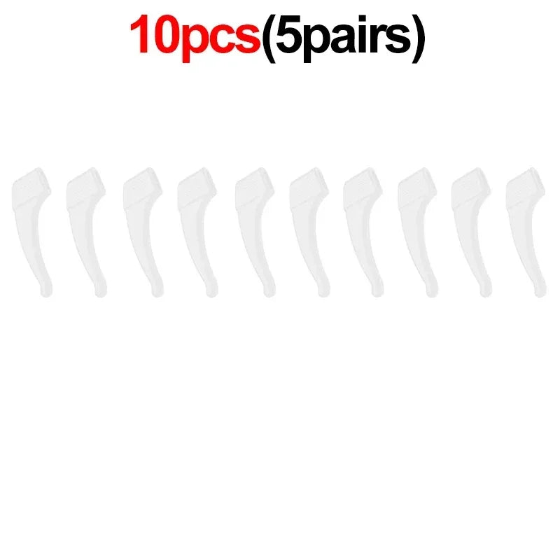 Silicone Ear Hook Anti-slip Glasses Leg Ear Sleeve Bracket Fastener Sunglasses Accessories Grip Anti-fall Eyewear Holder
