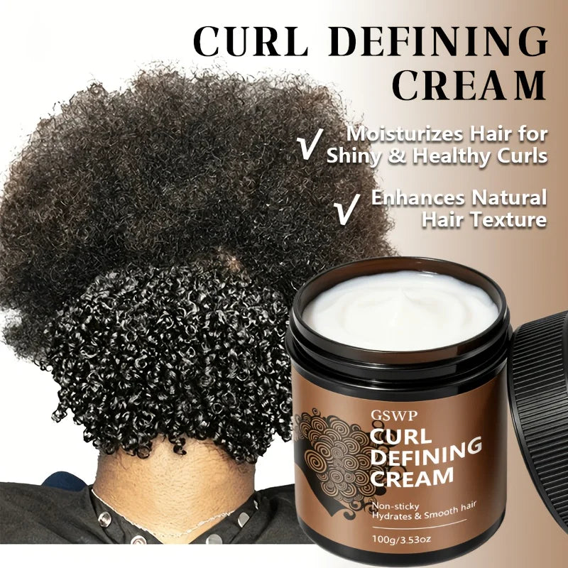 GSWP Curl Cream, Containing Castor Oil. Creates Perfect Curls With Added Bounce. Twists and Afro Styles. 100g/200g