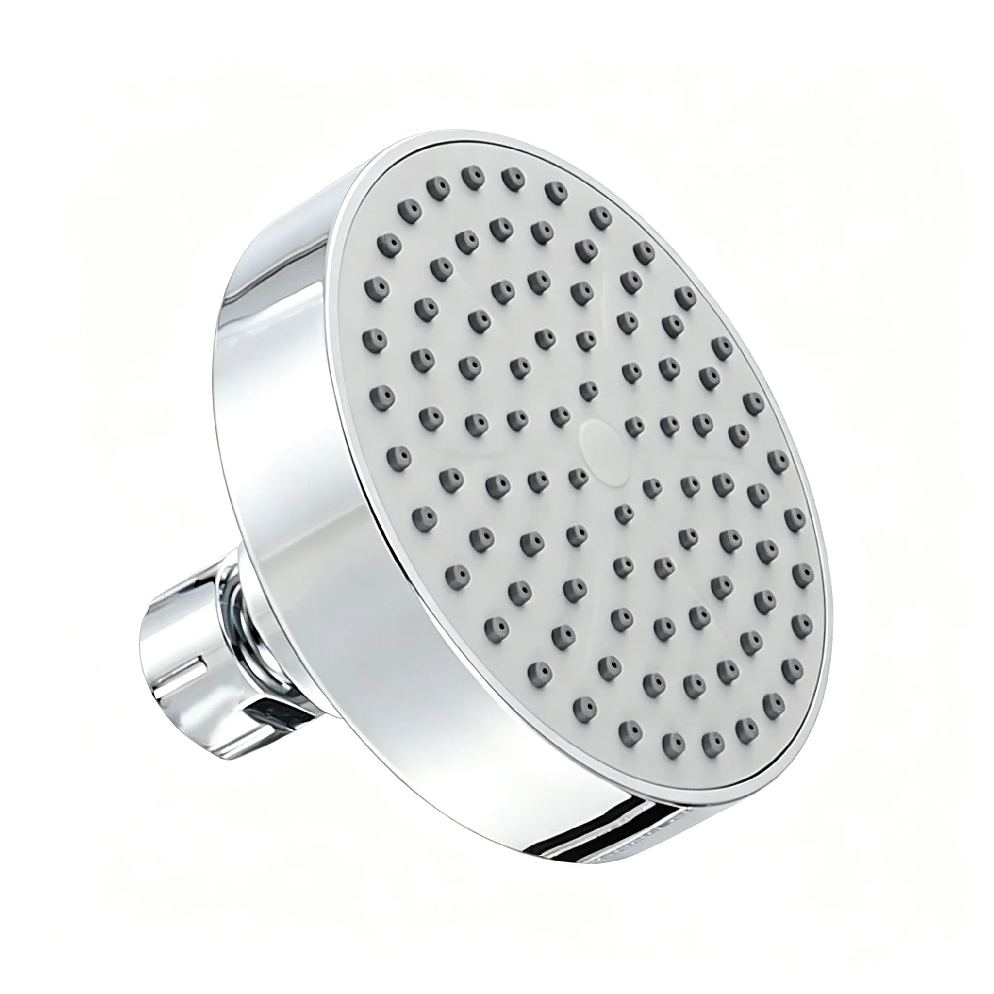 Modern Matte Black High Pressure Rainfall Shower Head with Wall Arm Large Round Fixed Overhead Spray Soft Silicone Jets