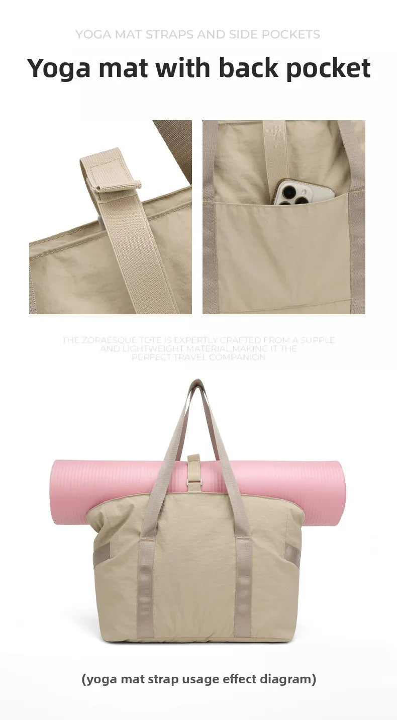Women's Large Tote Bag with Padded Laptop Compartment, Yoga Mat Travel Work Daily Handbag Shoulder Bag