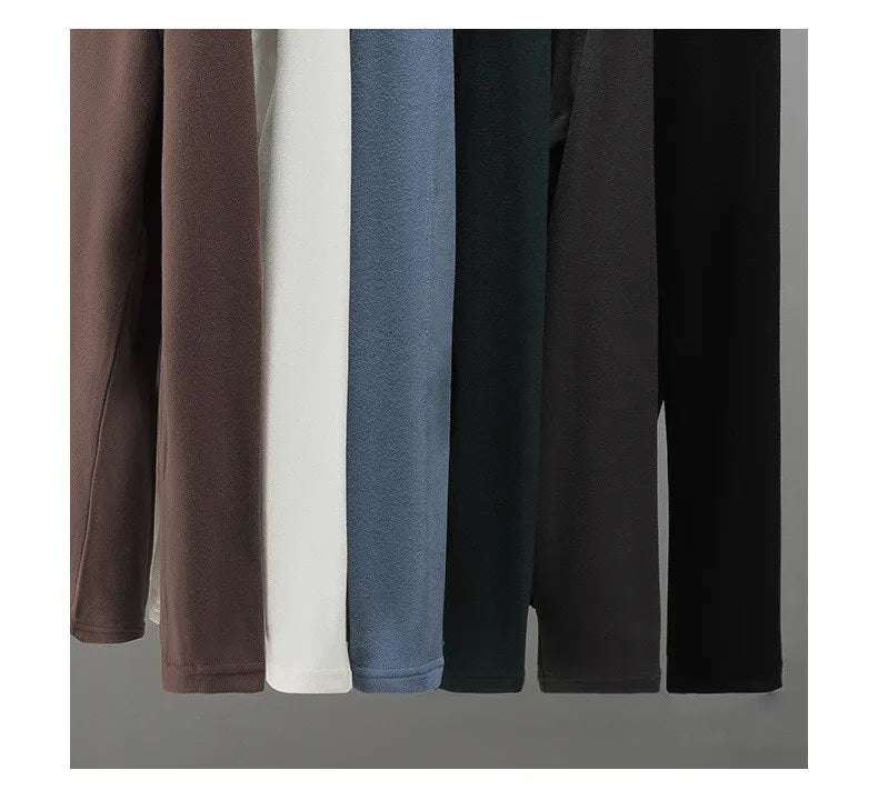 Men's Thermal Turtleneck Shirt Fleece Lined Long Sleeve Warm Pullover Loose Fit Casual Knit Top Winter Base Layer